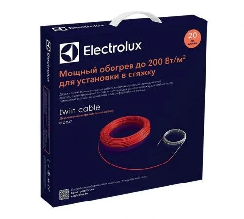 Фото Двухжильный нагревательный кабель Electrolux Twin Cable ETC 2-17-1000