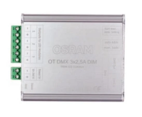 Фото Диммер для светодиодных модулей 10-24V - OSRAM OT DMX 3x2,5 A DIM - 4008321533265