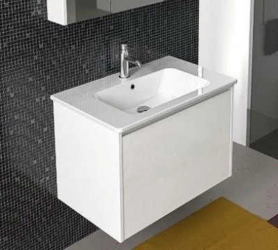 Фото Berloni Bagno FORM FOBP04+8822111 Тумба с раковиной на 80 см | интернет-магазин сантехники Santehmag.ru