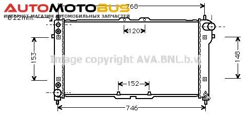 Фото Радиатор охлаждения двигателя AVA QUALITY COOLING MZ2074