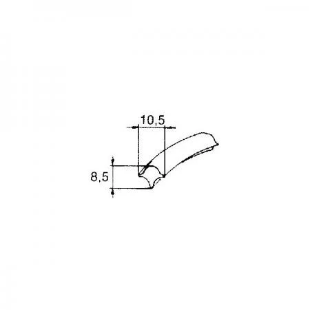 Фото Maritim Уплотнитель для окон из ETP-резины 10035 10,5 x 8,5 мм