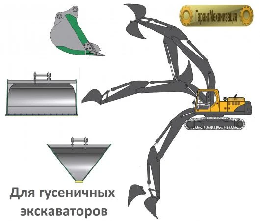 Фото Ковш общеземельный для гусеничного экскаватора.