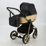 фото Коляска 2 в 1 BeBe-mobile Gusto Special Edition эко-кожа золотая/черный с золотой рамой