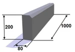 фото Бордюр садовый 1000.200.80 (прессованная)