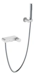 фото Boheme Stick 123-WCR Смеситель для ванны WHITE DIAMOND CHROME