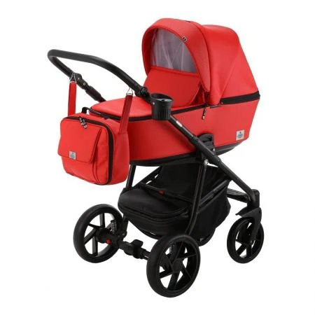 Фото Коляска 2 в 1 BeBe-mobile Gusto Deluxe эко-кожа красная