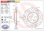 фото Диск тормозной Brembo 09B78811