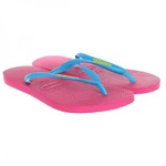 фото Вьетнамки женские Havaianas Slim Logo Pink/Light Blue