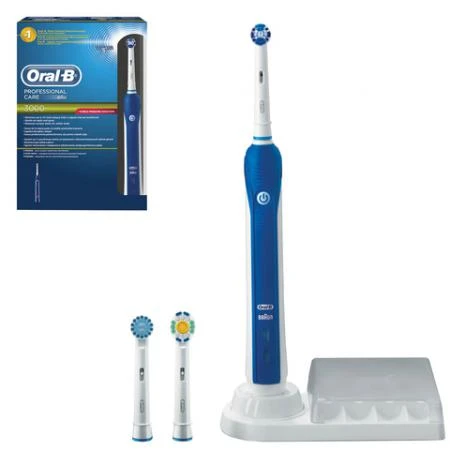 Фото Зубная щетка электрическая ORAL-B (Орал-би) PRO 3000 Cross Action D20, 3 сменные насадки