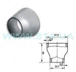 фото Переходы оцинкованные стальные концентрические 57x33мм ГОСТ 17378-2001