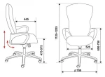 Фото №5 Кресло руководителя БЮРОКРАТ CH-818AXSN/15-21 черный 15-21