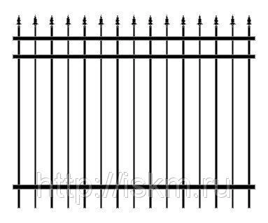Фото Забор металлический серия М-4