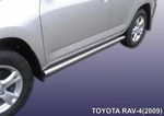 фото Slitkoff Защита порогов d57 труба Toyota Rav 4 2009