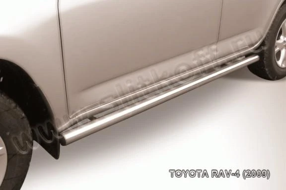 Фото Slitkoff Пороги d57 труба черные TOYOTA RAV-4 (2009)