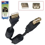 фото Кабель-удлинитель USB 2.0, 1,8 м, DEFENDER, M-F, 2 фильтра, для подключения периферии