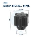 Фото №4 Муфта мотора для кухонных комбайнов Bosch 635375