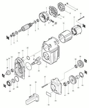 Фото Makita Губчатая прокладка к HR2811FT перфоратор Makita HR5000K рис.( 107)