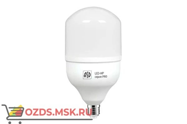 Фото ASD LED-HP-PRO Лампа 50Вт Е27Е40 6500К 4500 Лм