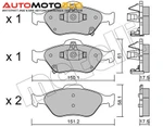 фото Комплект тормозных дисковых колодок METELLI 22-0316-1