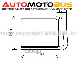 Фото Радиатор печки AVA QUALITY COOLING HY6393