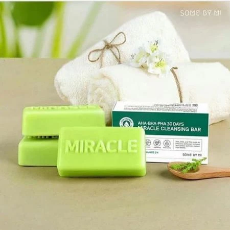 Фото Мыло с кислотами для проблемной кожи Some By Mi AHA-BHA-PHA 30 Days Miracle Cleansing Bar