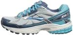 фото Brooks Women's Adrenaline GTS 13 Running Shoes, Color: DrkDenim/Wht/BachlorBttn/Slvr, Size: 5.5