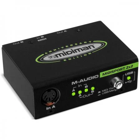 Фото Внешняя студийная звуковая карта M-Audio MidiSport 2x2 USB