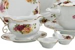 Фото №3 Столовый сервиз на 6 персон 26 пр."английские розы" Bohemia Porcelan (655-214)