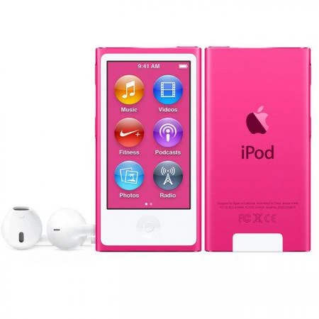 Фото Apple Плеер Apple iPod nano 7 16Gb Pink (MKMV2)