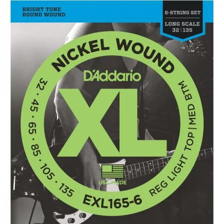 Фото Гитарные струны D'Addario EXL165-6 (для бас-гитары)