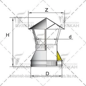 Фото Зонт DAH d 180 полированный