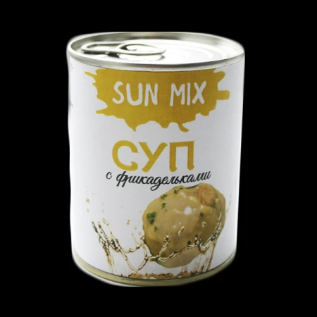 Фото Суп с фрикадельками. Консервированные супы оптом "Sun Mix" (338 гр.)