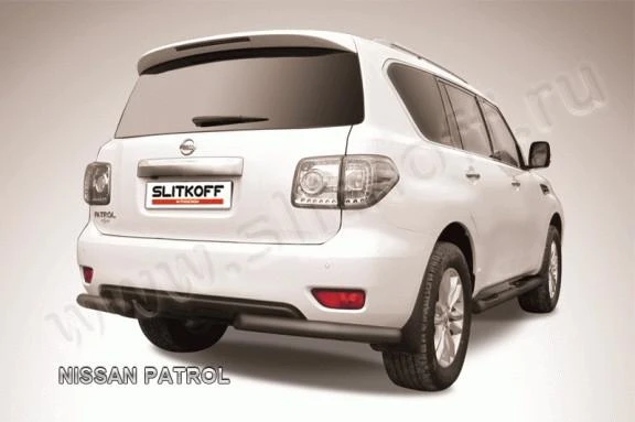 Фото Slitkoff Уголки d76 черные NISSAN PATROL (2012)