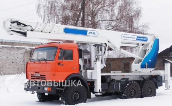 Фото Автоподъемник телескопический автовышка АГП-36Т на шасси КамАЗ-43118