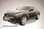 фото Slitkoff Кенгурятник d76 низкий черный INFINITI FX-35/FX-50 (2008)