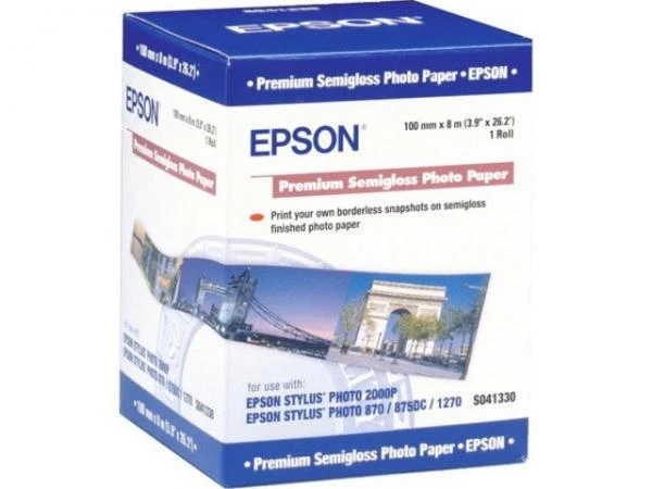 Фото Расходные материалы Epson Premium Semiglossy Photo Paper 250 гр/м2, 100 мм х 8 м