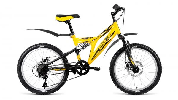 Фото Велосипед FORWARD ALTAIR MTB FS 20 2.0 disc желтый (2018)