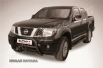 фото Slitkoff Кенгурятник d76 низкий черный NISSAN NAVARA