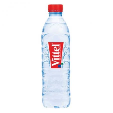 Фото Вода негазированная минеральная VITTEL (Виттель), 0,5 л, пластиковая бутылка, Франция