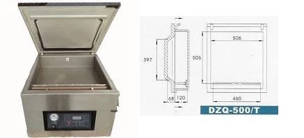 Фото Настольная вакуум - упаковочная машина DZ-500Т (нерж.)