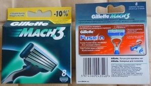 Фото Gillette кассеты Mасh 3