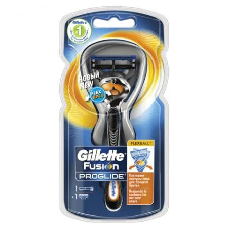 Фото Бритва GILLETTE (Жиллет) "Fusion ProGlide", с 1 сменной кассетой, для мужчин