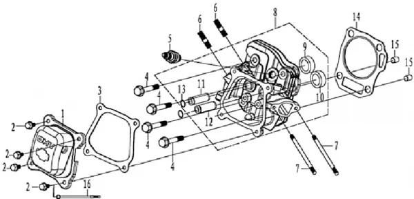 Фото HUSQVARNA Переходник культиватора Husqvarna TF 338 (03-2015 г.в.) (рис.16)