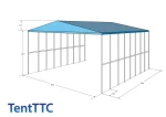 фото Навес из тента 64 м2