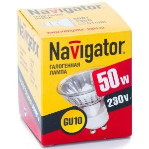 Фото Галогенная лампа navigator 94 208 jcdrc 50w gu10 230v 2000h 4607136942080 128308