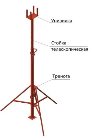 Фото Стойка телескопическая для опалубки 4,2м