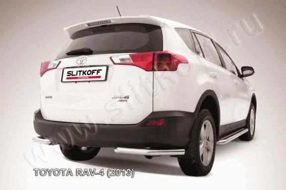 Фото Slitkoff Уголки d57 черные TOYOTA RAV-4 (2013)