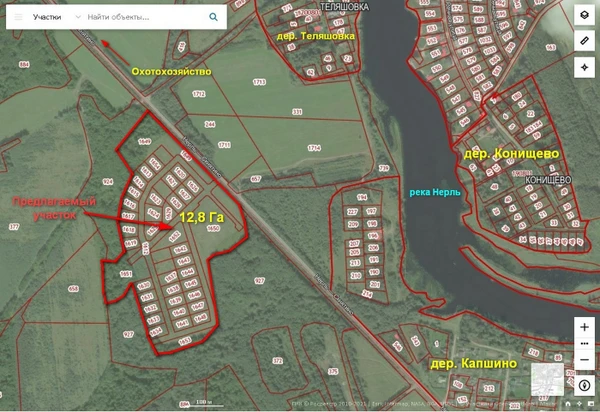 Фото Земельный участок 12,8 Га в дер. Капшино Калязинского района Тверской области