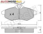 фото Комплект тормозных дисковых колодок METELLI 22-0328-0