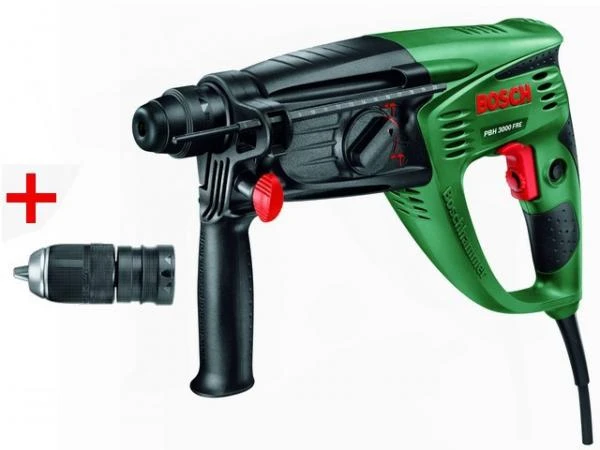 Фото Перфоратор BOSCH PBH 3000 FRE в чем. + набор буров (750 Вт